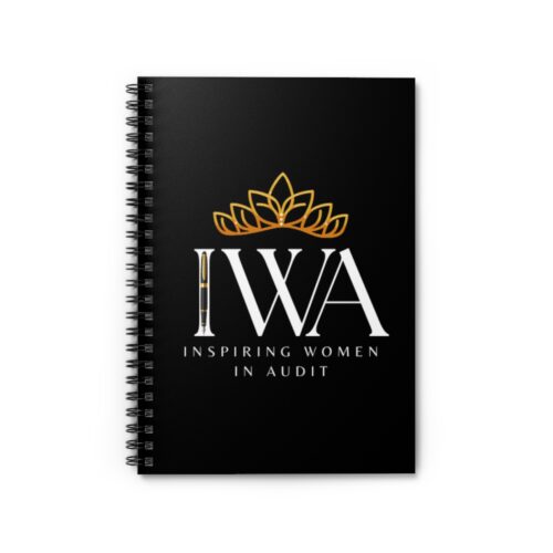Inspiring Women in Audit Black Spiral Notebook - Ruled Line